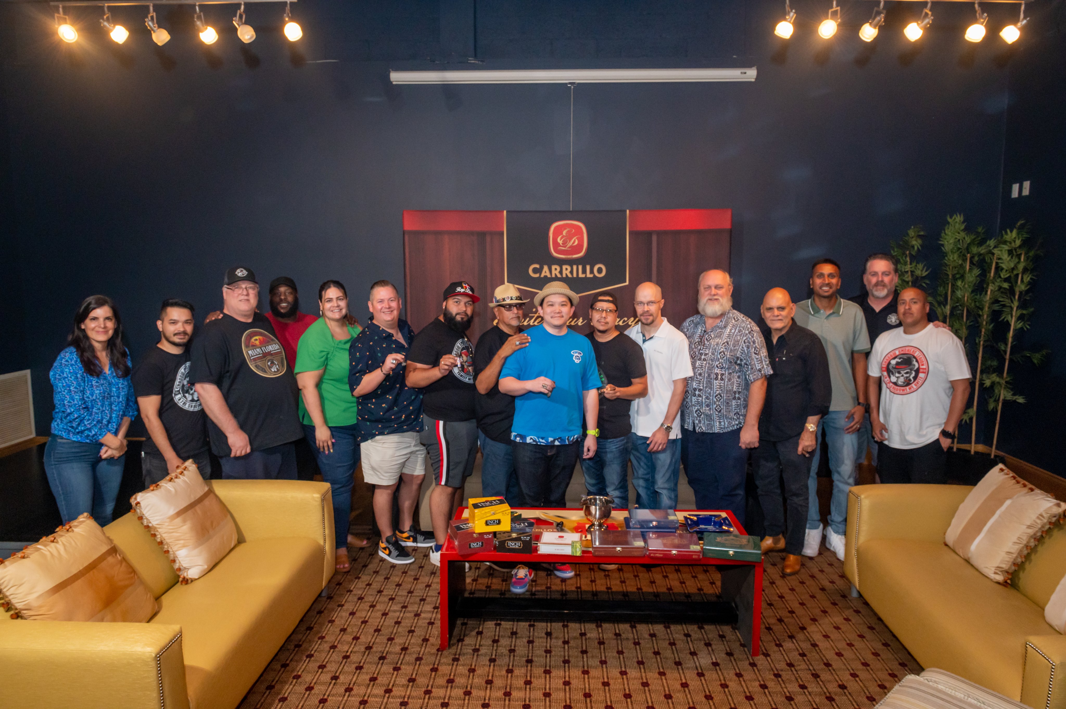 Shadow Smokers Legion group at a Carrillo cigar event